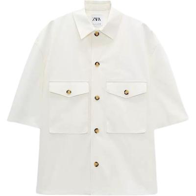 Loose Fit Pocket Detail Shirt Jacket Men Jackets Off-White 4656707-251