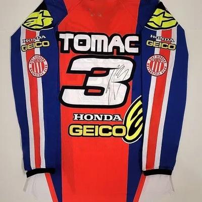 2025 Honda #3 Eli Tomac Motocross Jersey Quick Drying Breathable Racing Shirt Comfortable Off-Road Moto Top for Summer Riding RH6 Lcnd9