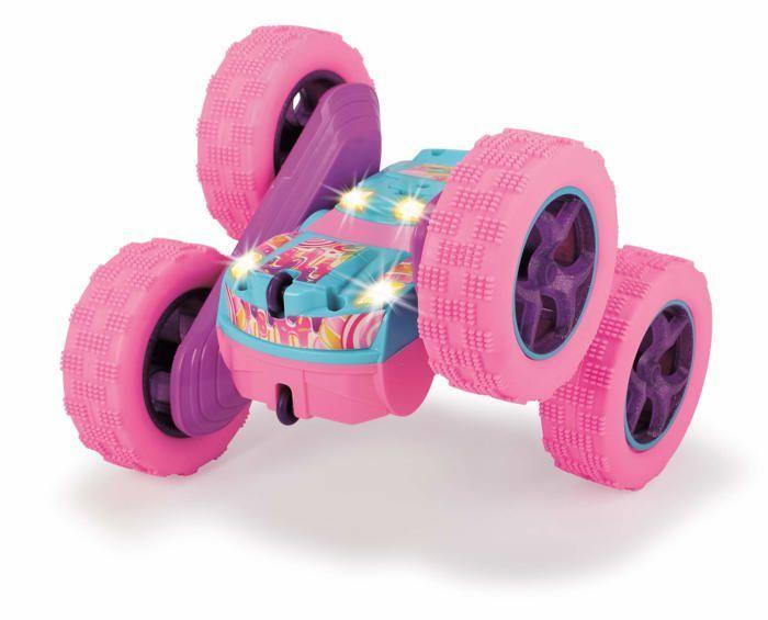 Véhicule radiocommandé - DICKIE - 203184000 - RC PINK FLIPPY - 360° - 8 km/h - 1:22