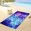 Black White Mandala Print Beach Towel Pool Towel for Travel Swimming Yoga Holiday Outdoor Summer Bath Shower Towel