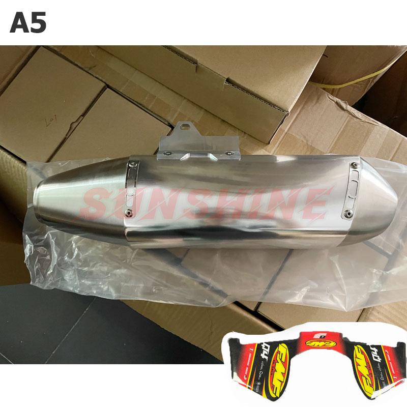 Escape Moto Universal Exhaust Motorcycle Muffler Pitbike Pipe Motocross Tip Systems For CRF230 CFR250 CRF150 EXC WR450 RC390