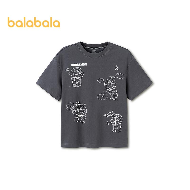 Balabala Boys  Doraemon Graphic Short Sleeve T-Shirt 170