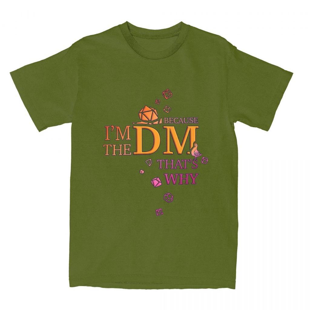 DM Dice Master Guide DnD Merch Shirt for Unisex Women Dungeon Dragon Game Amazing Cotton Printed Tee
