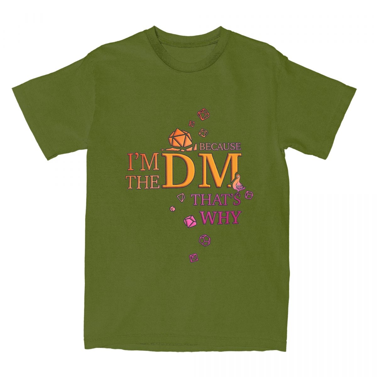 DM Dice Master Guide DnD Merch Shirt for Men Women Dungeon Dragon Game Amazing 100% Cotton Printed Tee 4XL