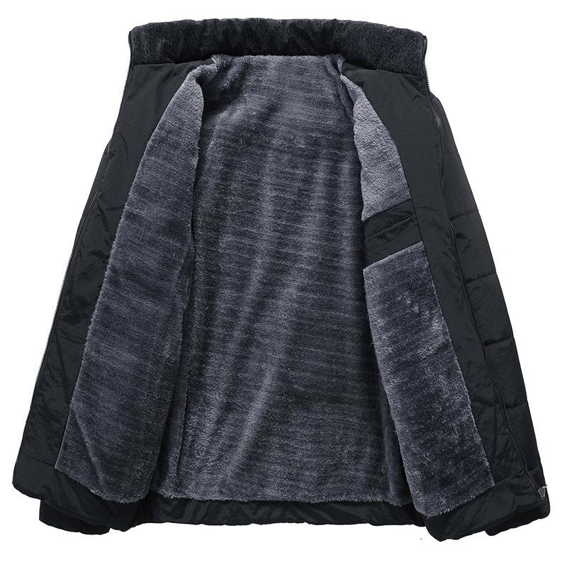 Men's Winter Jacket Fashion Hooded Winter Coat Men's Thick Warm  Windproof Gift for Father Husband Parka Large Size