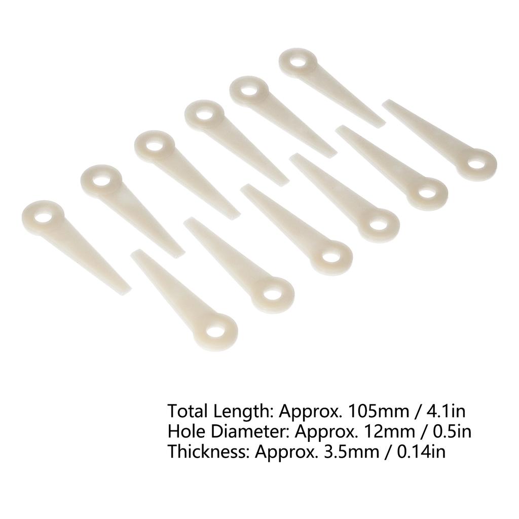 24 Stück Kunststoff Trimmer Schneidmesser Rasenmäherkopf Messer Ersatz 4111-007-1001 für Stihl PolyCut 6-3 20-3 10-3 41-3