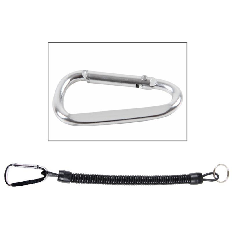 2pcs/lot Anti-lost Spiral Spring Coil Lanyard Rope Scuba Diving Spearfishing