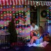 Solar Curtain Light LED Outdoor Waterproof 300leds Garland Decor String Lights Yard Christmas Fairy Wedding Party Terrace Garden