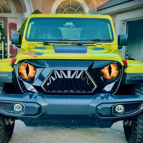 1 Paar Autoscheinwerferaufkleber, selbstklebend, wasserdicht, lustige 3D-Augen, Scheinwerferaufkleber, Autofenster-/Stoßstangen-Dekorationsaufkleber