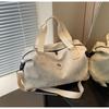 Trendy PU Leather Large-Capacity Travel Bag: Casual Handheld & Single Shoulder Sports Fitness Luggage