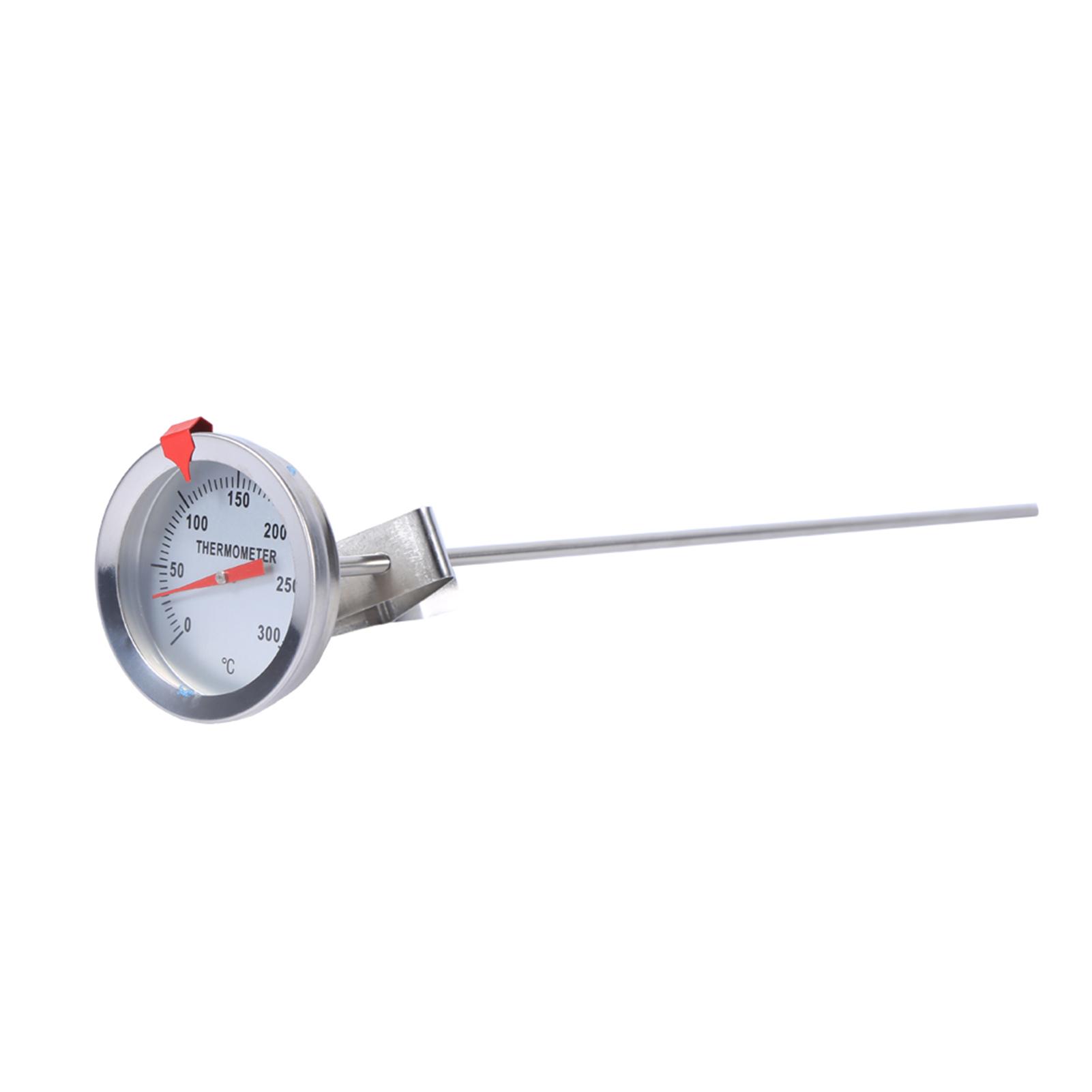 Food Probe Thermometer, 12 Inch   Highly Sensitive Stainless Steel Portable Kitchen Probe Thermometer with Clip for Food Mt Kettle