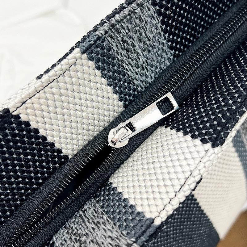 Striped Large-Capacity Women'S Bag Commuter Casual Foreign Style Portable Tote Shoulder Messenger Bag