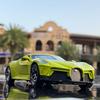 1 32  Voiture Noire Static Diecast Sports Car Sound Light Detailed Rubber Tires Desktop Collectible Kids Birthday Gift