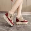 W3679 new winter casual inner height-increasing board shoes high-top velvet warm thick-soled student women's cotton shoes