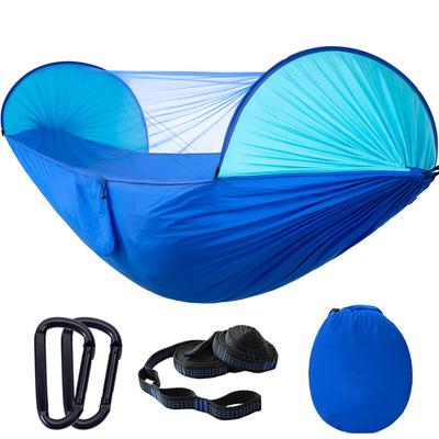 Nylon Automatic Quick-open Mosquito Net Hammock Camping Outdoor Sunshade Anti-mosquito Hammock Tent Indoor Swing