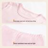 Girls' Pure Cotton Thermal Underwear Set