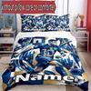 3pcs Duvet Cover Set (1*Duvet Cover + 2*Pillowcase, Without Core), Custom Name Kylian Mbappe Pattern Bedding Set, Home Bedroom Decor Gift