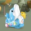 Children Electric Dolphin Toy Electric Universal Light Music Dolphin Floating Blow Ball Baby Cute Fu
