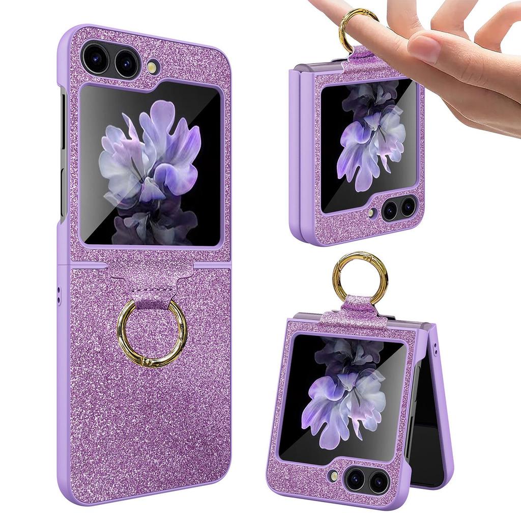 ZFLIP5 Glitter Ring PC Case for Samsung Flip5