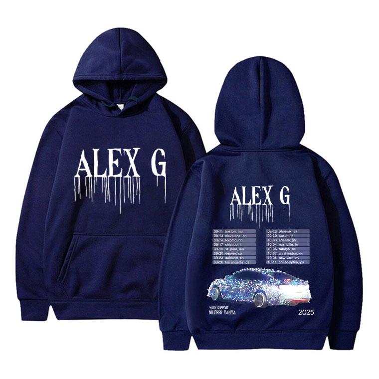 Alex G Tour 2025 Hoodie Men Women Clothing Casual Sweatshirt Men's Oversized Hooded Tracksuit Male Fashion Fleece Cotton Hoodies