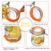 ABWR-12 Pieces Silicone Jar Gasket Replacement Jar Seal, Leak-Proof Airtight Gasket Sealing Rings Jar Lids Fitting Seals