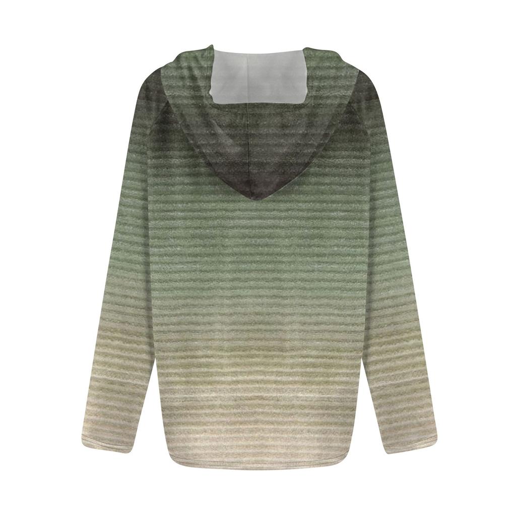 Women's Fashion Casual Zip Up Hooded Print Long Sleeve Sweatshirts Coat