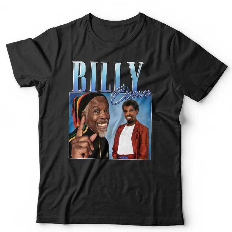 

Billy Ocean Appreciation T Shirt Homage Throwback Stag Hen Do Funny - Men s Summer Cotton Graphic Tee S разноцветный