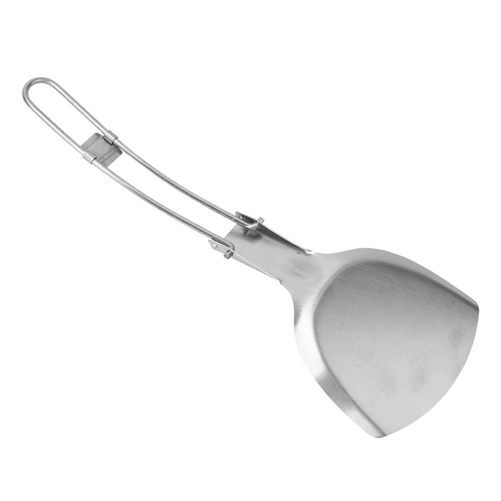 Camping Spatula, Stainless Steel Camping Spatula Set Spatula with Handle for Camping, Picnic