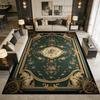 Green European Decoration Luxury Fluffy Carpet Easy Clean Soft Rugs for Living Room Large Area Antiskid Short Velvet Floor Mats