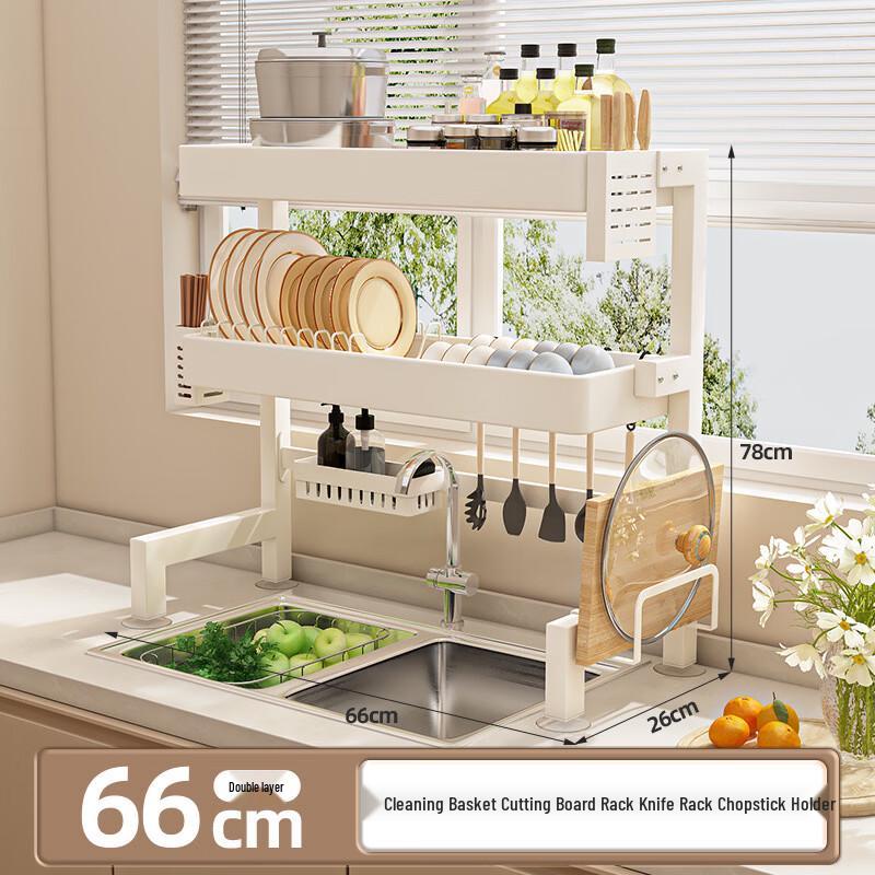 Nordic Foldable Carbon Steel Kitchen Sink Dish Drying Rack