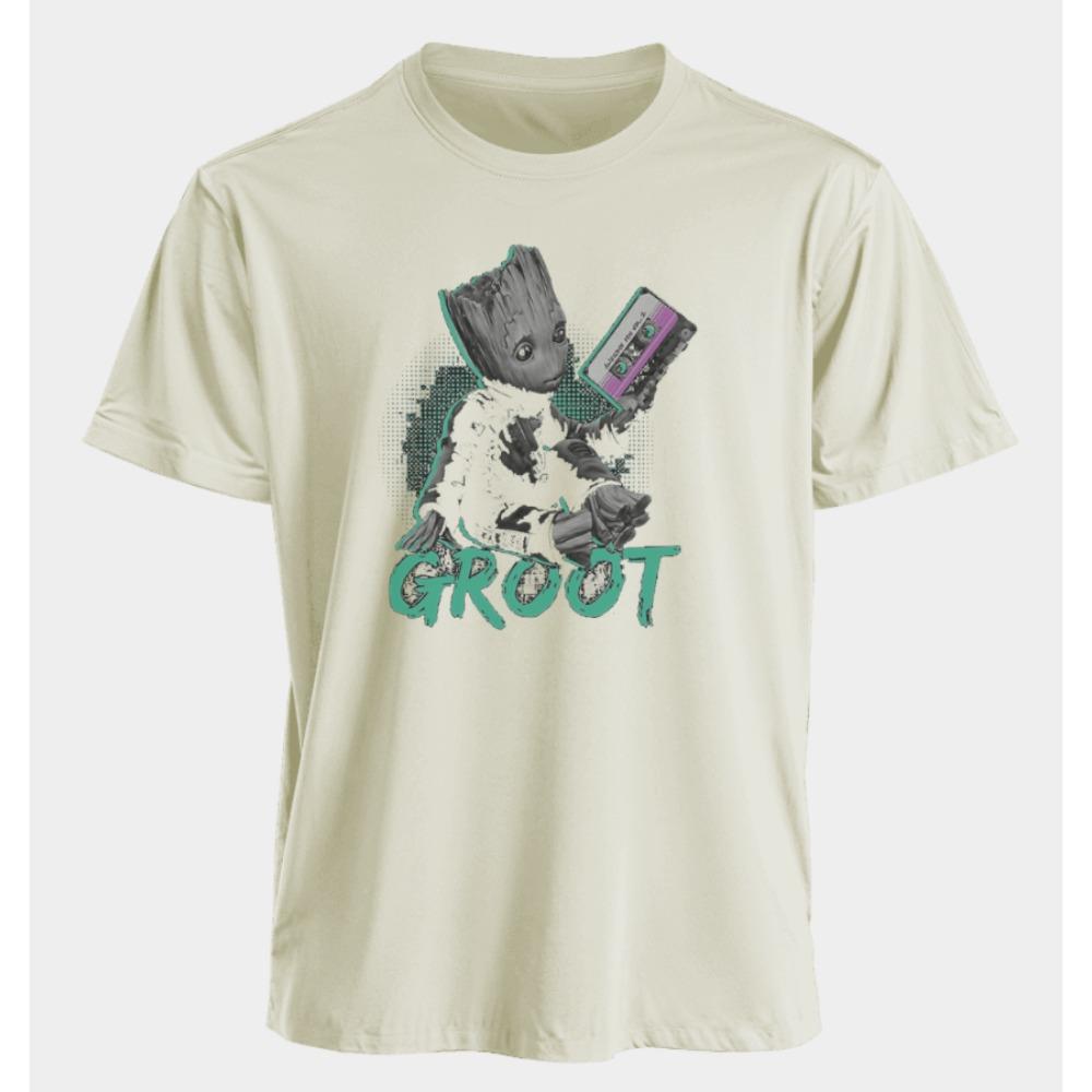 Men's and Women's T-shirts Groot Summer American Spring and Autumn New Classic Oversized Sporty Style Short-sleeved