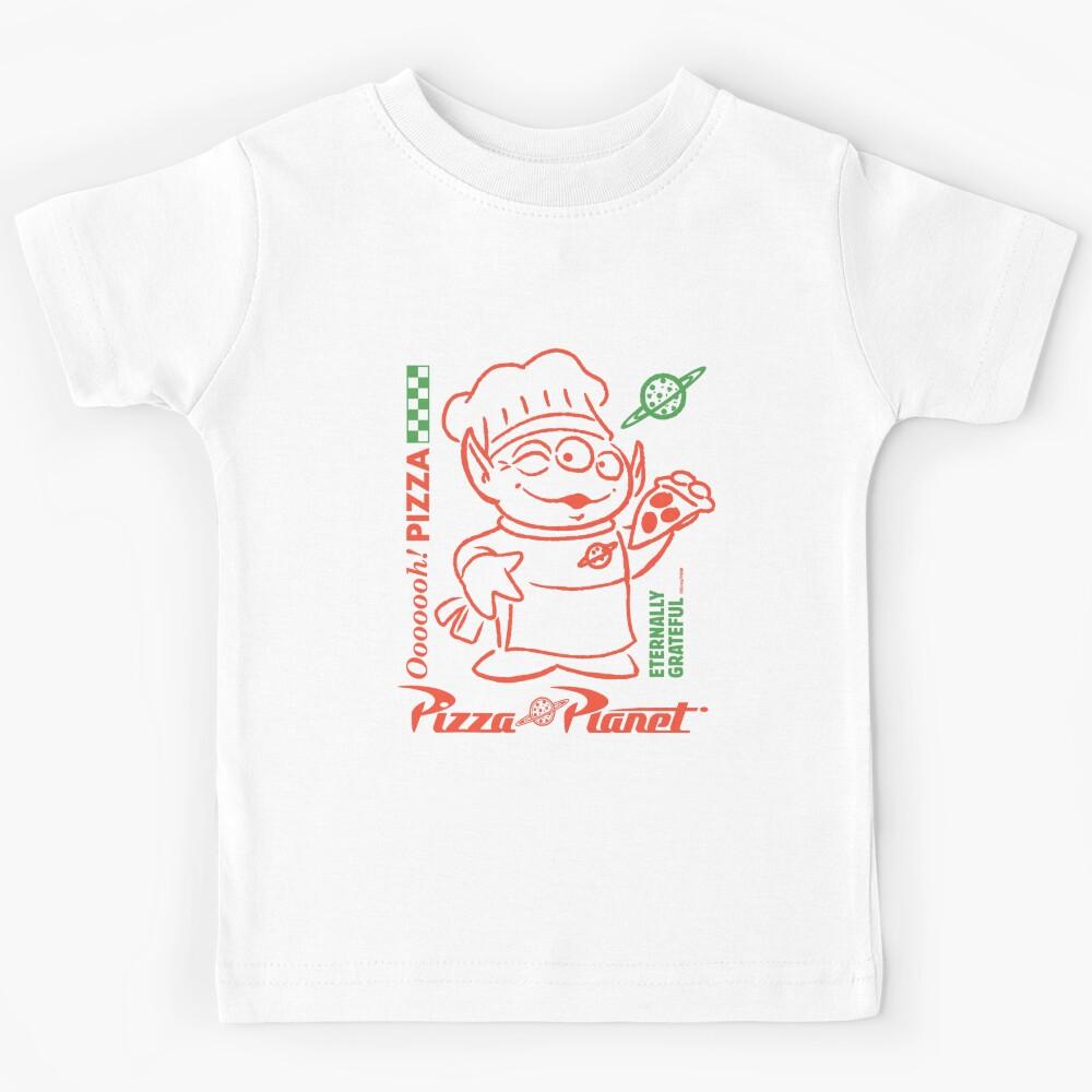 Alien Ooooooh! Pizza Planet Art Kids T-Shirt 170