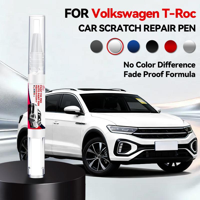 

For Volkswagen T-Roc 2017-2025 A1 Paint Repair Brush Touch Up Scratch Remover DIY Auto Accessories Black White Gray Blue silver перлина білого кольору