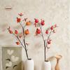 6 Fruits Artificial Pomegranate Branches Plastic Realistic Foam Fruits Branches Handmade Simulation Pomegranate Fruit