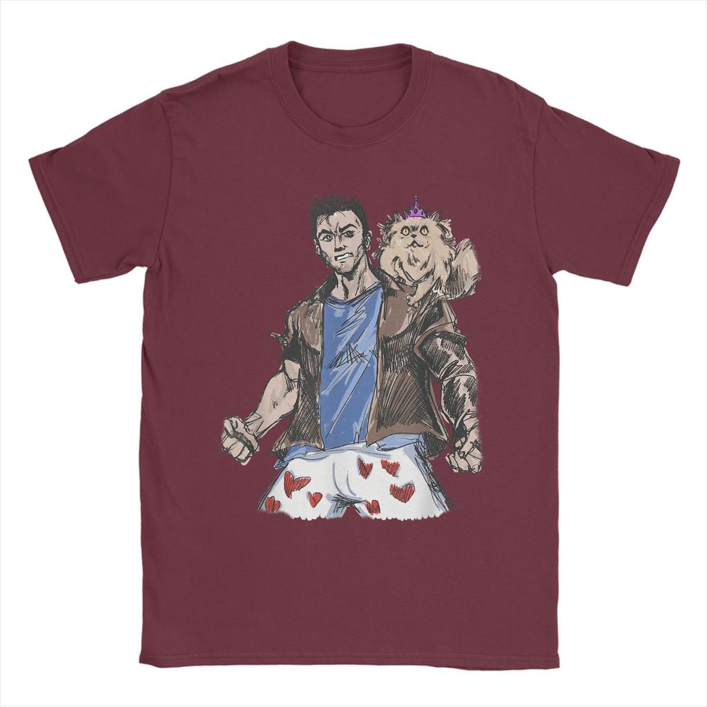 Dungeon Crawler Carl T-Shirt Men Crewneck Cotton T Shirts Short Sleeve Tee Shirt New Arrival Clothing