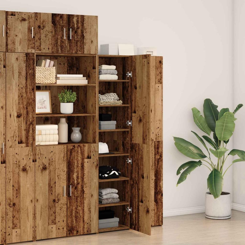 Highboard Reclaimed Wood 40 x 42.5 x 185 cm