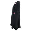 Louis Vuitton Domestically Published RW201A QRL Wool Silk Patch Skater Dress Dress 40 blackUsed