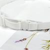 Nastavitelný 1 cm Šířka Motýlek Černá/Bílá Elastická Páska Pro Muže Ženy Teenagery Elegantní Černé Elastické Pásky pro Motýlka