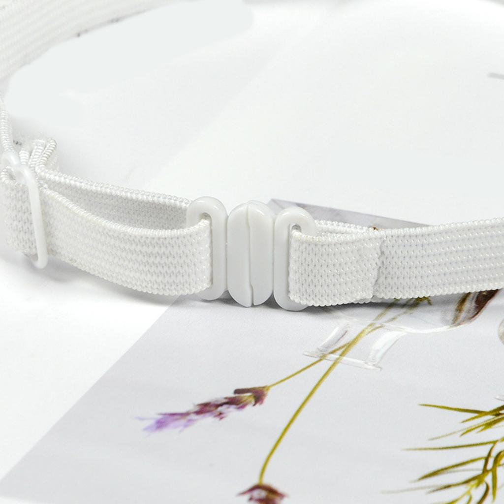 Nastavitelný 1 cm Šířka Motýlek Černá/Bílá Elastická Páska Pro Muže Ženy Teenagery Elegantní Černé Elastické Pásky pro Motýlka