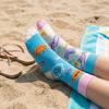 Unique AB Pattern Animal Socks Cotton Blend Breathable Moisture Wicking Seamless Construction Fit Men Women for Outdoor Activity