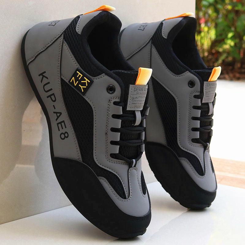 Brand Men's 2025 Waterproof Leather Sneakers - Non-Slip, Versatile Casual Shoes for Spring and Autumn
