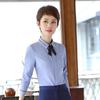 Women's Winter Velvet Thick Warm Slim Fit White Long-Sleeved Shirt