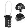 TSA Accepted Resettable 4 Digit Lock Travel Luggage Suitcase   Padlock(Black)