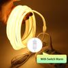220V Dimmable Switch COB LED Strip With Dimmer Kit 288LEDs/M Waterproof 3000K 4000K 6000K Flexible Neon Light Kitchen Room Decor