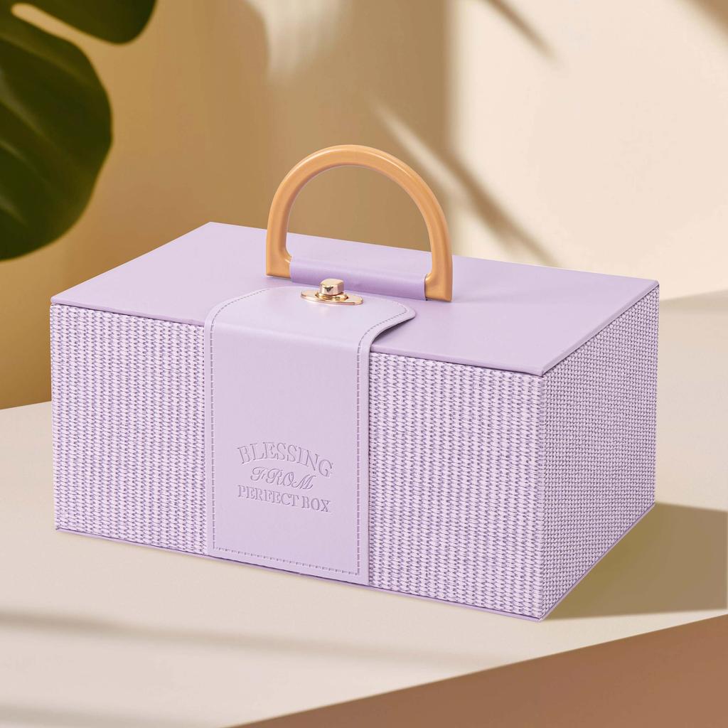 Handheld Gift Box Birthday Gift Packaging Empty Box Large leather Box Wedding candy souvenir Cosmetics storage box