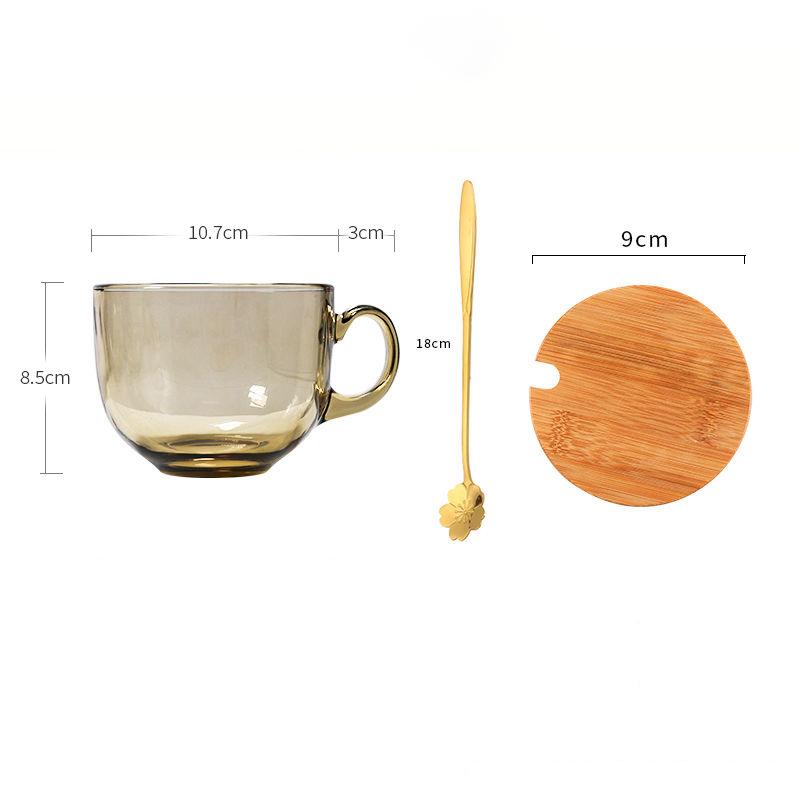 

Ins Nordic Style Коричневый набор чашек для завтрака Чашка для молока Чашка для воды Чашка для овсянки Кофейная чашка Бытовая One size