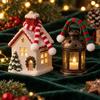 Mini Knit Hat Christmas Scarf Set Knitting Craft Xmas Decorative Handmade DIY Craft Decoration Plush Toy Small Scarf Ornament