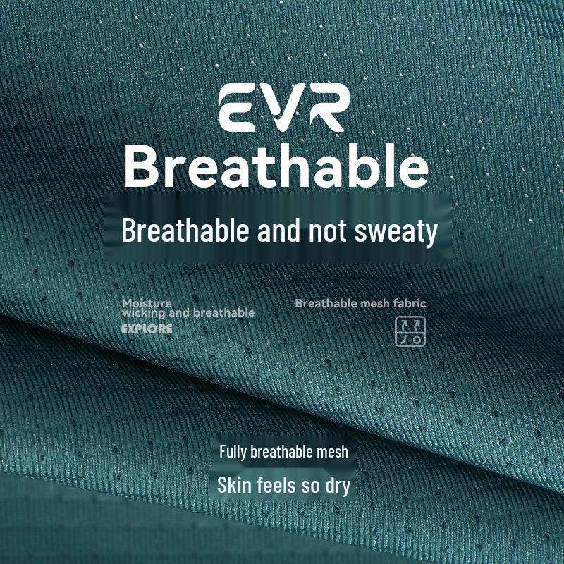 EVR Men's Quick-Dry Summer Cycling Jersey - Short Sleeve Printed Top (Explore Series)