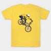 Men Black Print T-shirt Gt Dyno Bmx Rider No-Cut Transfer Paper Print Cotton Tshirt