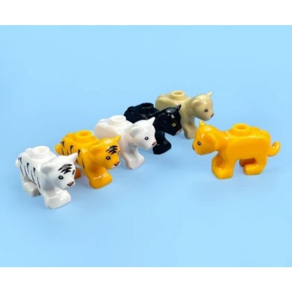 MOC ZOO Farma Zvířat Stavební Kostky Sova Ještěrka Chobotnice Veverka Prase Pes Kuře Kočka Holub Myš Vlk Králík Mini DIY Kostka K060